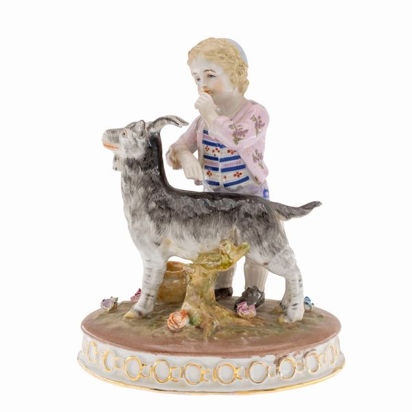 Due gruppi in porcellana policroma  - Asta Arredi, Sculture, Dipinti Antichi e del XIX Secolo - Associazione Nazionale - Case d'Asta italiane