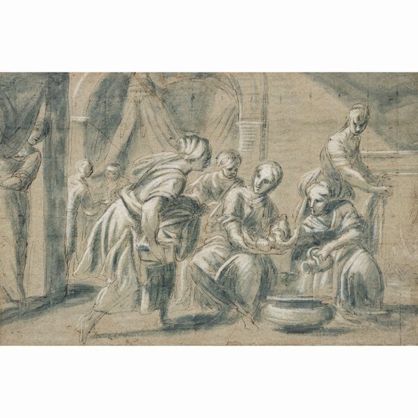 Scuola emiliana  - Asta Arredi, Sculture, Dipinti Antichi e del XIX Secolo - Associazione Nazionale - Case d'Asta italiane