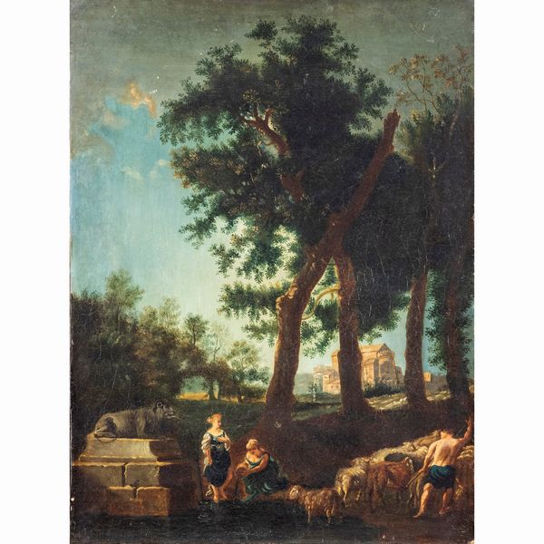 Francesco Ignazio Bavarese, detto Borgognone  - Asta Arredi, Sculture, Dipinti Antichi e del XIX Secolo - Associazione Nazionale - Case d'Asta italiane