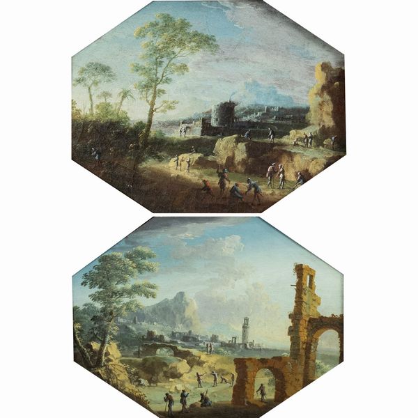 Scuola Romana  - Asta Arredi, Sculture, Dipinti Antichi e del XIX Secolo - Associazione Nazionale - Case d'Asta italiane