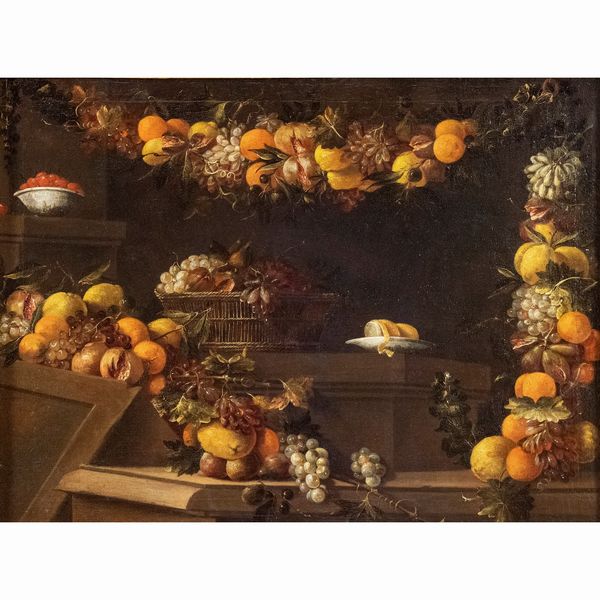 Jan Pauwel Gillemans, detto il Giovane, attribuito a  - Asta Arredi, Sculture, Dipinti Antichi e del XIX Secolo - Associazione Nazionale - Case d'Asta italiane