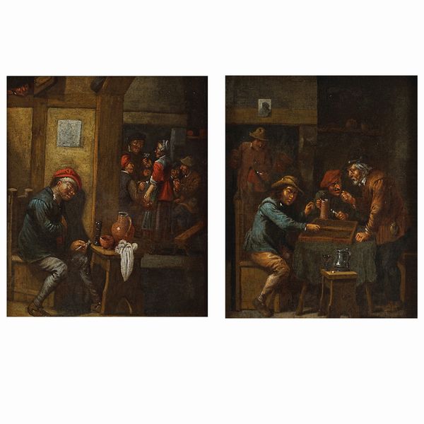 Adriaen Van Ostade, attribuito a  - Asta Arredi, Sculture, Dipinti Antichi e del XIX Secolo - Associazione Nazionale - Case d'Asta italiane