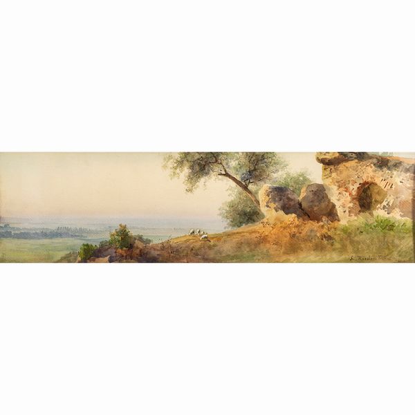 Ettore Roesler Franz  - Asta Arredi, Sculture, Dipinti Antichi e del XIX Secolo - Associazione Nazionale - Case d'Asta italiane