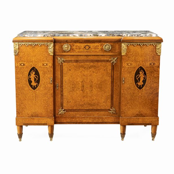 Mobile credenza in radica  - Asta Arredi, Sculture, Dipinti Antichi e del XIX Secolo - Associazione Nazionale - Case d'Asta italiane