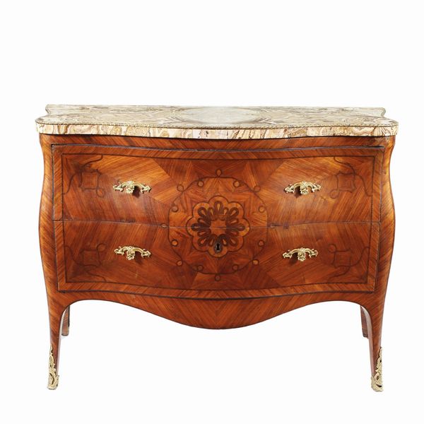 Cassettone in legno e marmo  - Asta Arredi, Sculture, Dipinti Antichi e del XIX Secolo - Associazione Nazionale - Case d'Asta italiane