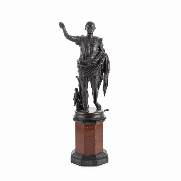 Scultura in bronzo brunito  - Asta Arredi, Sculture, Dipinti Antichi e del XIX Secolo - Associazione Nazionale - Case d'Asta italiane
