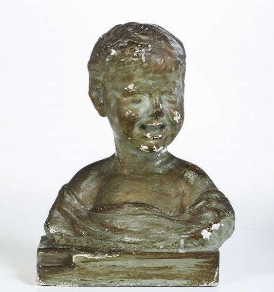 Da Desiderio da Settignano, XIX-XX secolo Fanciullo che ride  - Asta Scultura XIX-XX secolo - Associazione Nazionale - Case d'Asta italiane