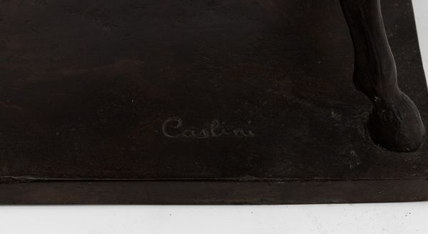 Santo Caslini (Carate Brianza 1912-1999) Due cavalli  - Asta Scultura XIX-XX secolo - Associazione Nazionale - Case d'Asta italiane