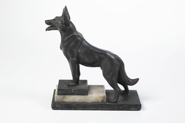 Fonditore del XX secolo Cane  - Asta Scultura XIX-XX secolo - Associazione Nazionale - Case d'Asta italiane