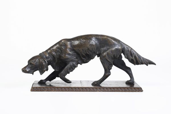 Fonditore del XX secolo Setter  - Asta Scultura XIX-XX secolo - Associazione Nazionale - Case d'Asta italiane