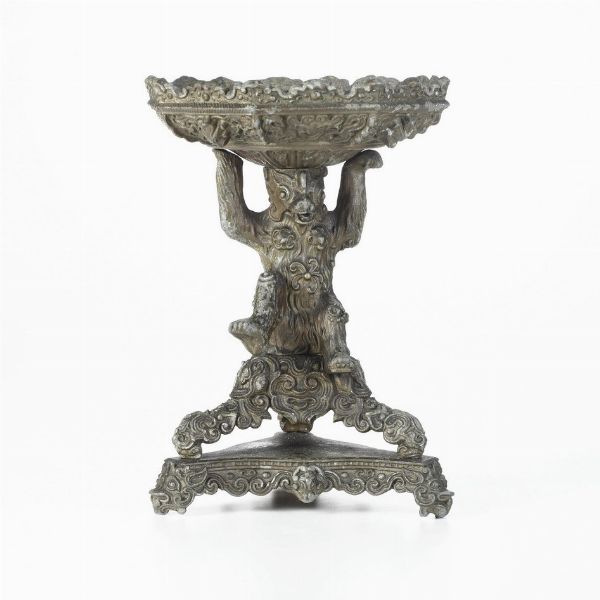 Fonditore del XX secolo Centrotavola con figura di orso  - Asta Scultura XIX-XX secolo - Associazione Nazionale - Case d'Asta italiane