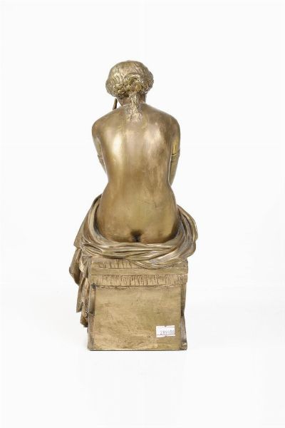 Da modello di Pierre Travaux (Parigi 1822-1869) La Reverie  - Asta Scultura XIX-XX secolo - Associazione Nazionale - Case d'Asta italiane
