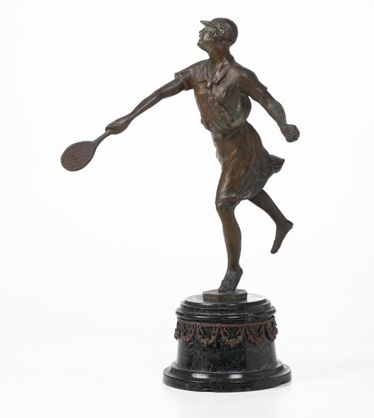 Fonditore del XX secolo Tennista  - Asta Scultura XIX-XX secolo - Associazione Nazionale - Case d'Asta italiane