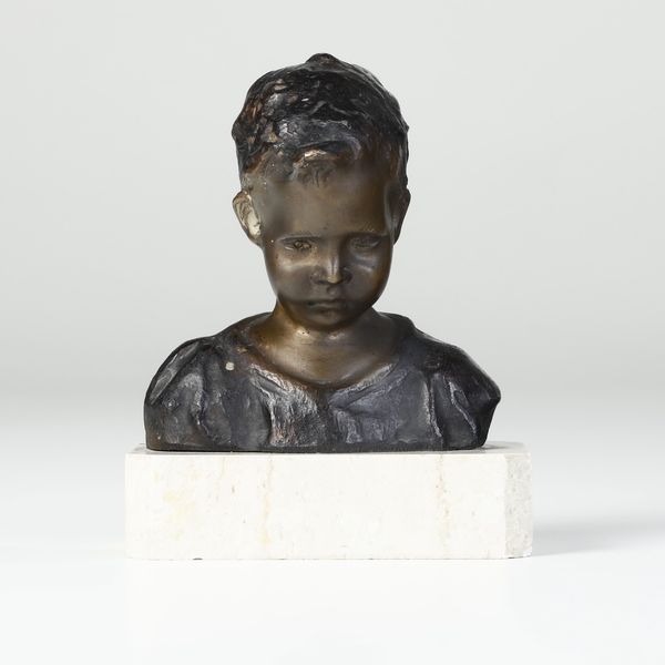 Giovanni De Martino : Busto di bambino  - Asta Scultura XIX-XX secolo - Associazione Nazionale - Case d'Asta italiane