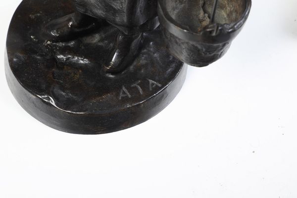 Gruppo di cinque statuette in bronzo. XIX-XX secolo  - Asta Scultura XIX-XX secolo - Associazione Nazionale - Case d'Asta italiane