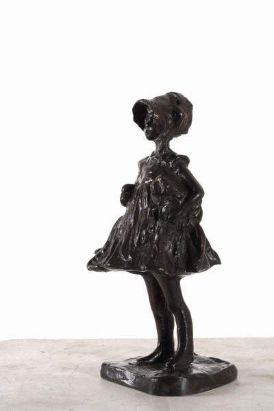 Fonditore del XIX-XX secolo Fillette  - Asta Scultura XIX-XX secolo - Associazione Nazionale - Case d'Asta italiane