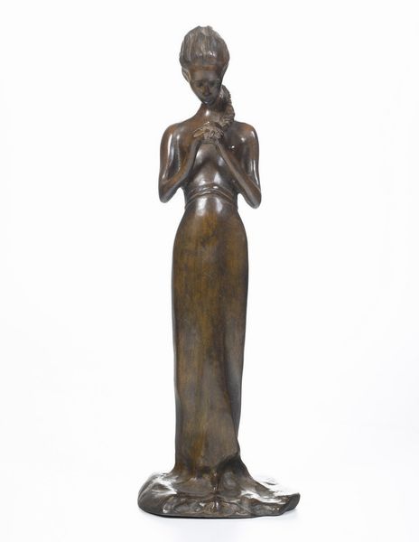 Da modello di Paolo Troubetzkoy (Intra 1864 - Pallanza 1938) Fanciulla che si fa la treccia  - Asta Scultura XIX-XX secolo - Associazione Nazionale - Case d'Asta italiane