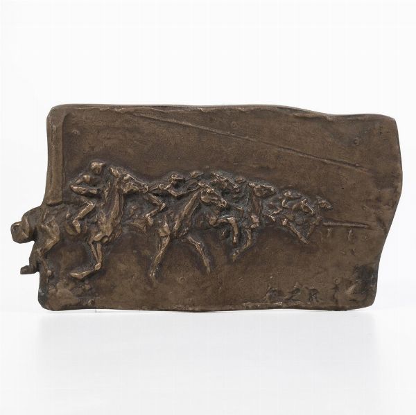 Fonditore del XX secolo Corsa ippica  - Asta Scultura XIX-XX secolo - Associazione Nazionale - Case d'Asta italiane