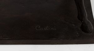 Santo Caslini (Carate Brianza 1912-1999) Due cavalli  - Asta Scultura XIX-XX secolo - Associazione Nazionale - Case d'Asta italiane