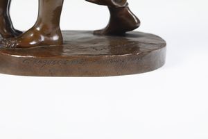 Ernest Barrias (1841-1905) Madre con bambino  - Asta Scultura XIX-XX secolo - Associazione Nazionale - Case d'Asta italiane