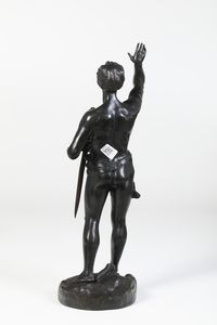 O. Ruffony (1874-1946) Il giuramento  - Asta Scultura XIX-XX secolo - Associazione Nazionale - Case d'Asta italiane