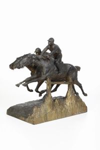 Da modello di Pedro Ramon Jos Riguel (1863-1917) Au But!  - Asta Scultura XIX-XX secolo - Associazione Nazionale - Case d'Asta italiane