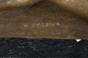Virginio Pessina : Bagnante  - Asta Scultura XIX-XX secolo - Associazione Nazionale - Case d'Asta italiane