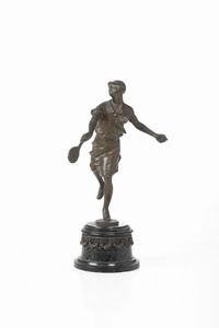 Fonditore del XX secolo Tennista  - Asta Scultura XIX-XX secolo - Associazione Nazionale - Case d'Asta italiane