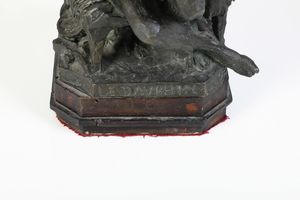 Luigi Belli (1848-1919) Figura seduta, 1918  - Asta Scultura XIX-XX secolo - Associazione Nazionale - Case d'Asta italiane