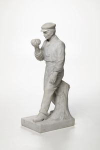 Scultore del XX secolo Giocatore di bocce  - Asta Scultura XIX-XX secolo - Associazione Nazionale - Case d'Asta italiane