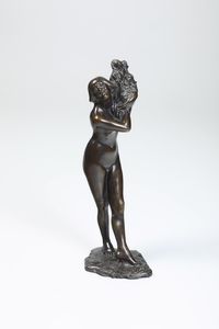 Vincenzo Aurisicchio - Nudo con mazzo di fiori