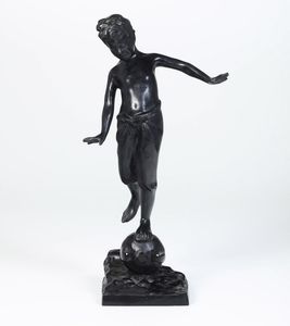 Da modello di Giovanni de Martino (1870-1935) Acquaiolo con brocca  - Asta Scultura XIX-XX secolo - Associazione Nazionale - Case d'Asta italiane