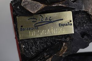 Didac (Barcellona, XX secolo) Il riposo  - Asta Scultura XIX-XX secolo - Associazione Nazionale - Case d'Asta italiane