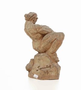 Plasticatore del XX secolo Figura maschile  - Asta Scultura XIX-XX secolo - Associazione Nazionale - Case d'Asta italiane