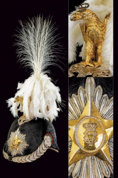 Elmo da generale umbertino convertito per il servizio sotto Vittorio Emanuele III  - Asta Rare Armi Antiche e Armature da Tutto il Mondo - Associazione Nazionale - Case d'Asta italiane