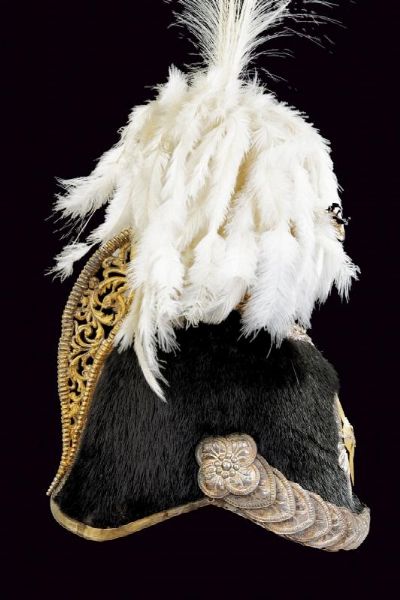 Elmo da generale umbertino convertito per il servizio sotto Vittorio Emanuele III  - Asta Rare Armi Antiche e Armature da Tutto il Mondo - Associazione Nazionale - Case d'Asta italiane