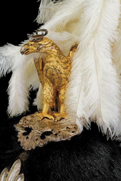 Elmo da generale umbertino convertito per il servizio sotto Vittorio Emanuele III  - Asta Rare Armi Antiche e Armature da Tutto il Mondo - Associazione Nazionale - Case d'Asta italiane