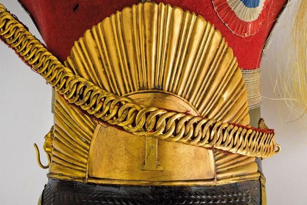 Chapka per compagnia di Stato Maggiore del 1 reggimento lancieri (trombettiere)  - Asta Rare Armi Antiche e Armature da Tutto il Mondo - Associazione Nazionale - Case d'Asta italiane