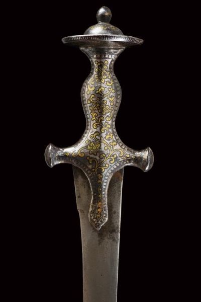 Bel tulvar con lama in damasco  - Asta Rare Armi Antiche e Armature da Tutto il Mondo - Associazione Nazionale - Case d'Asta italiane