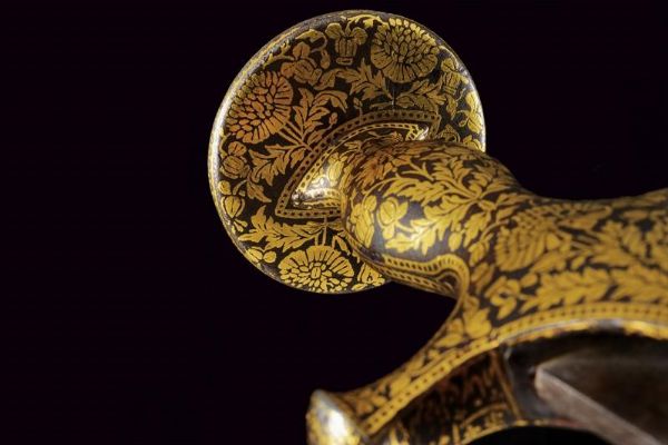 Straordinario tulvar appartenuto all'imperatore Jahangir (1569  1627)  - Asta Rare Armi Antiche e Armature da Tutto il Mondo - Associazione Nazionale - Case d'Asta italiane