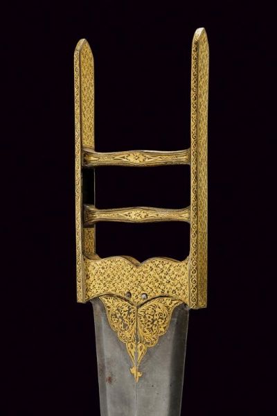 Katar con lama apribile  - Asta Rare Armi Antiche e Armature da Tutto il Mondo - Associazione Nazionale - Case d'Asta italiane