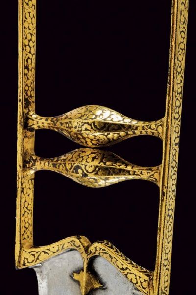 Katar con fornimento dorato  - Asta Rare Armi Antiche e Armature da Tutto il Mondo - Associazione Nazionale - Case d'Asta italiane