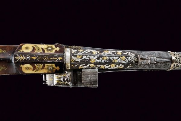 Eccezionale tufenk a pietra focaia  - Asta Rare Armi Antiche e Armature da Tutto il Mondo - Associazione Nazionale - Case d'Asta italiane