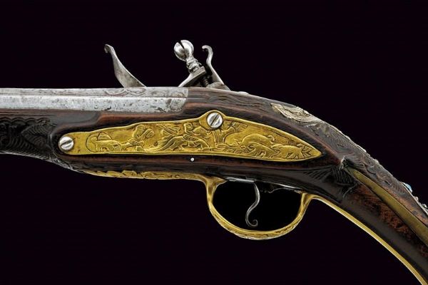Pistola a pietra focaia  - Asta Rare Armi Antiche e Armature da Tutto il Mondo - Associazione Nazionale - Case d'Asta italiane