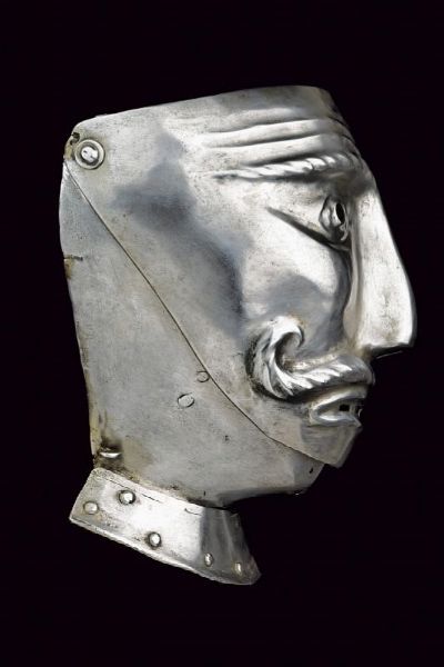 Visiera grottesca  - Asta Rare Armi Antiche e Armature da Tutto il Mondo - Associazione Nazionale - Case d'Asta italiane