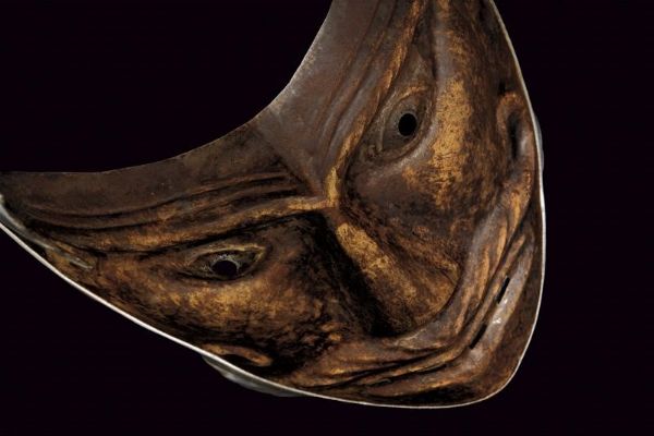 Visiera grottesca  - Asta Rare Armi Antiche e Armature da Tutto il Mondo - Associazione Nazionale - Case d'Asta italiane