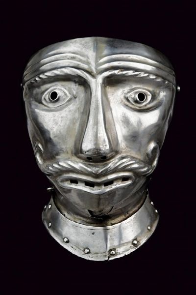 Visiera grottesca  - Asta Rare Armi Antiche e Armature da Tutto il Mondo - Associazione Nazionale - Case d'Asta italiane