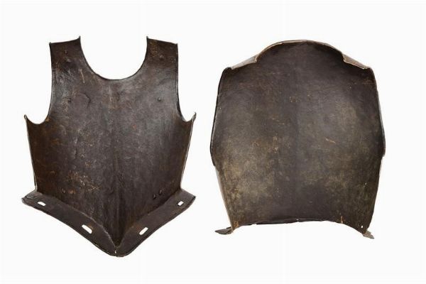 Pettorale con schiena  - Asta Rare Armi Antiche e Armature da Tutto il Mondo - Associazione Nazionale - Case d'Asta italiane