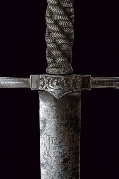 Interessante spada con lama incisa  - Asta Rare Armi Antiche e Armature da Tutto il Mondo - Associazione Nazionale - Case d'Asta italiane