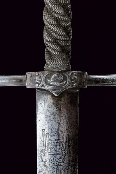 Interessante spada con lama incisa  - Asta Rare Armi Antiche e Armature da Tutto il Mondo - Associazione Nazionale - Case d'Asta italiane